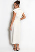 Linen Wrap Skirt With Buckle Detail
