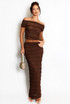 Lace Panelled Maxi Skirt