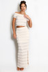 Lace Panelled Maxi Skirt
