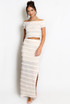 Lace Panelled Maxi Skirt