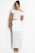 Lace Panelled Maxi Skirt