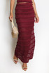 Lace Panelled Maxi Skirt