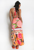 Citrus Drape Halter Neck Top and Skirt Set
