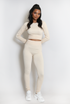Ribbed Long Sleeve Top and Legging Set