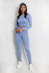 Ribbed Long Sleeve Top and Legging Set