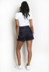 Asymmetric Waist Denim Shorts