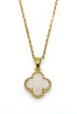 Stainless Steel Clover Pendant Necklace 