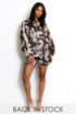 Leopard Print Bomber Jacket and Shorts Set
