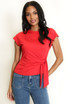 Tie Side Cap Sleeve Top