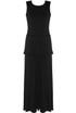 Textured Ruffle Hem Midi Dress