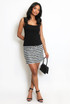 Square Neck Fine Knit Vest Top