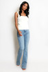 Square Neck Fine Knit Vest Top