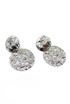 Embossed Circular Earrings