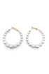 Full Pearl Hoop Earrings