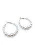 Full Pearl Hoop Earrings