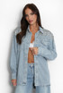 Diamante Trim Denim Jacket