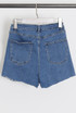 Blue Denim Overlap Skort