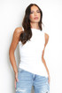 Asymmetric Hem Sleeveless Top