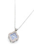 Chunky Diamante Clover Pendant Necklace
