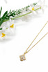 Diamante Clover Pendant Necklace