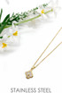 Diamante Clover Pendant Necklace