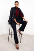 Sequin Tweed Double Breasted Blazer
