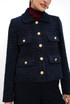 Metallic Tweed Boxy Blazer