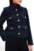 Metallic Tweed Boxy Blazer