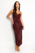 Mesh Leopard Print Midi Dress