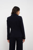 Embossed Button Tailored Blazer With Collar