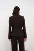 Embossed Button Tailored Blazer With Collar