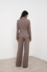 Embossed Button Tailored Blazer With Collar