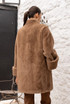 Oversized Cuff Faux Fur Coat