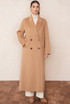 Longline Wool Blend Coat