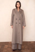 Longline Wool Blend Coat