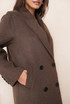 Longline Wool Blend Coat