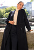 Longline Wool Blend Coat
