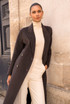 Longline Wool Blend Coat