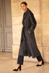 Wool Blend Belted Duster Coat