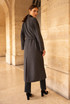 Wool Blend Belted Duster Coat