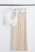 Casual Bralet and Trouser Set With Contrast Waistband 