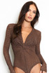 Twist Front Lace Bodysuit