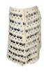 Cream Disc Sequin Mini Skirt