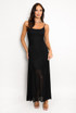 Strappy Mesh Maxi Dress
