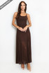Strappy Mesh Maxi Dress