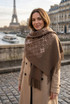 Designer Inspired Monogram Wool Blend Scarf