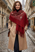 Designer Inspired Monogram Wool Blend Scarf