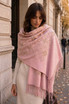 Designer Inspired Monogram Wool Blend Scarf