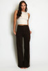 Visible Seam Wide Leg Jeans