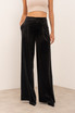 Wide Leg Tailored Velvet Trousers